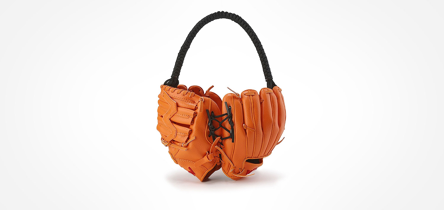 Baseball glove handbag deals