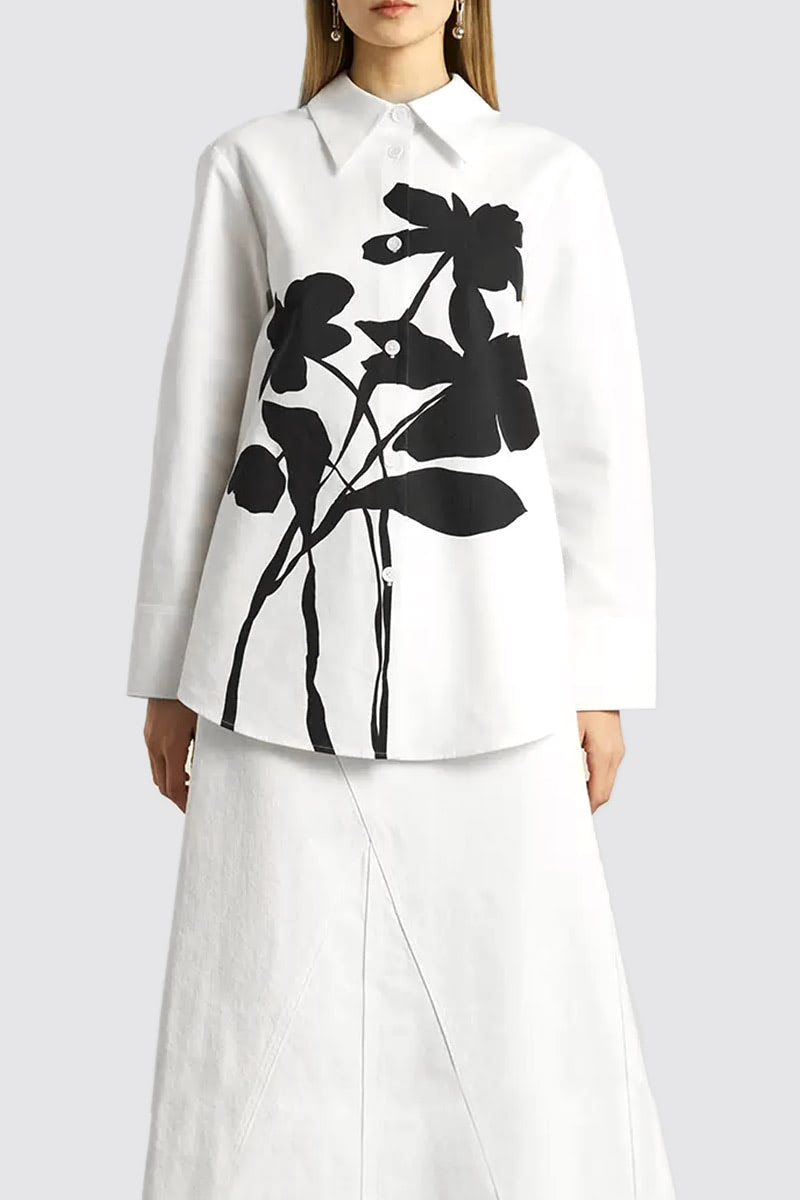 Floral Long-Sleeve Shirt