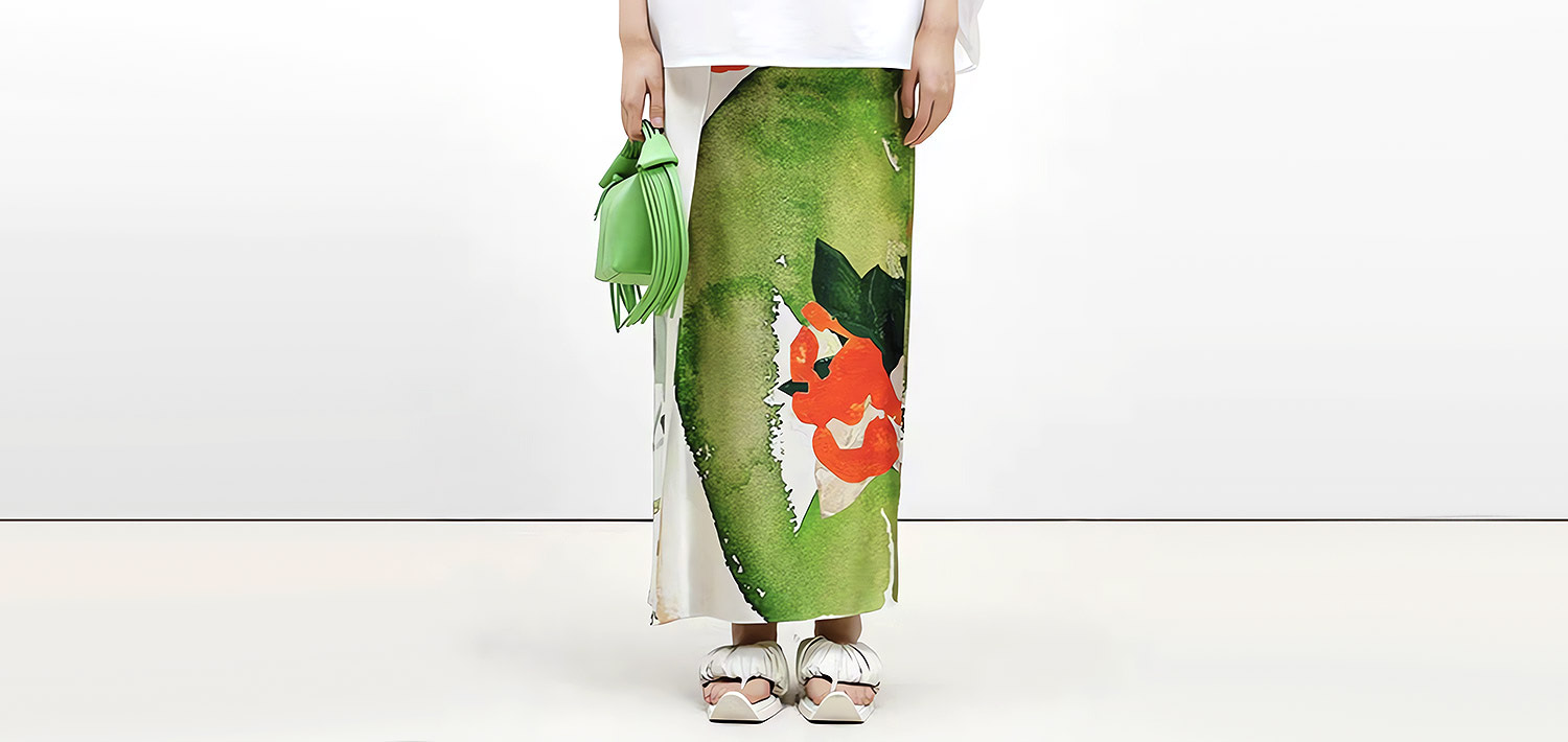 Japanese Style Silk Skirt