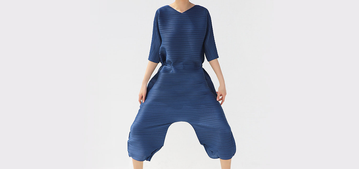 Issey Miyake Style Women's Pleat Jumpsuit