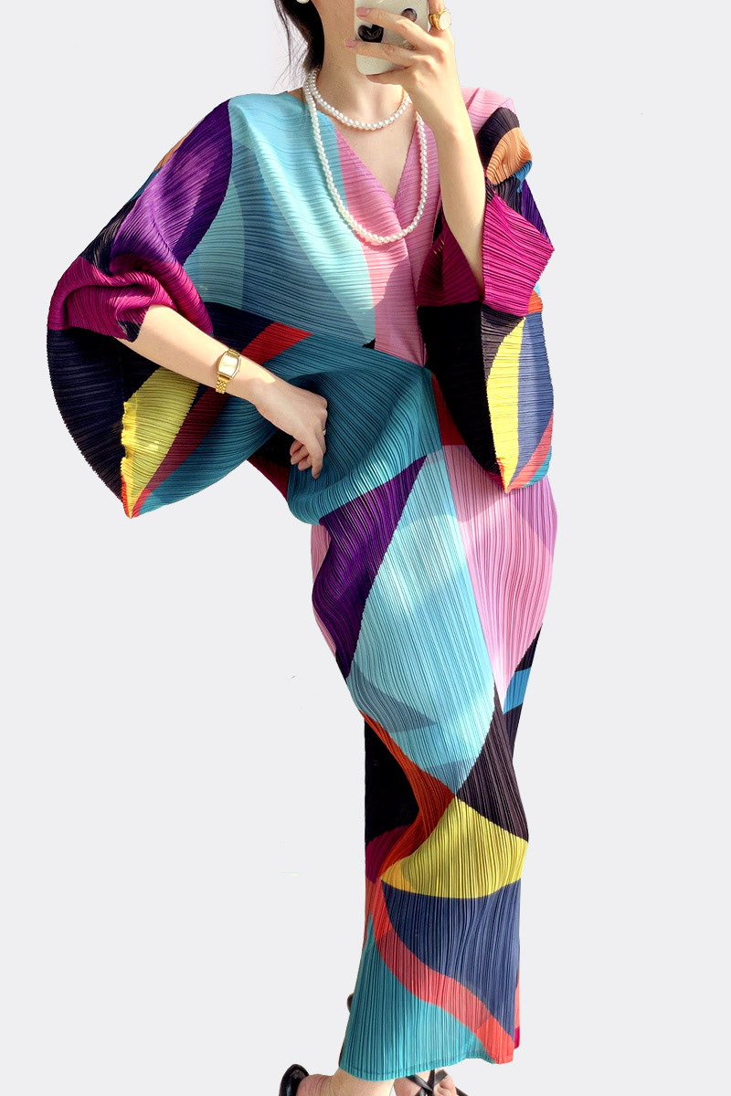 Pleats Long Dress